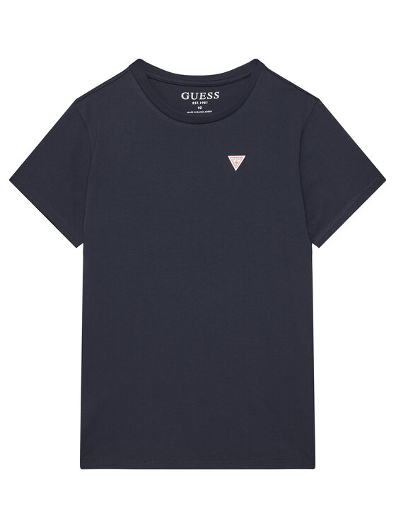 Guess T-Shirt L5YI38 K5M20 Granatowy Regular Fit