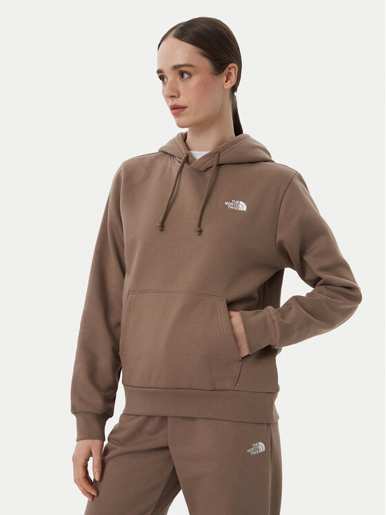 The North Face Bluza Evolution Simple Dome NF0A8CWN Brązowy jasny Regular Fit