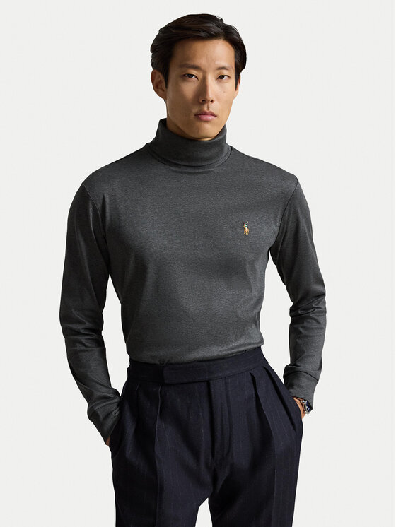 Polo Ralph Lauren Golf 710760126500 Szary ciemny Regular Fit