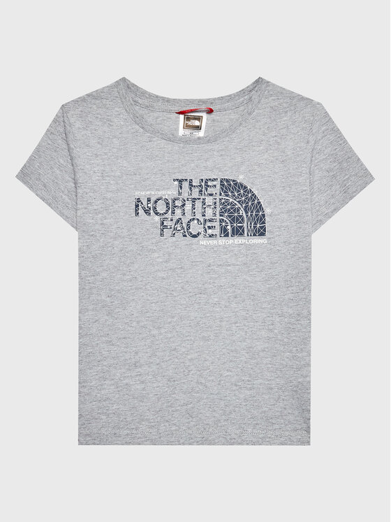 The North Face T-Shirt Graphic NF0A7X5B Szary Regular Fit