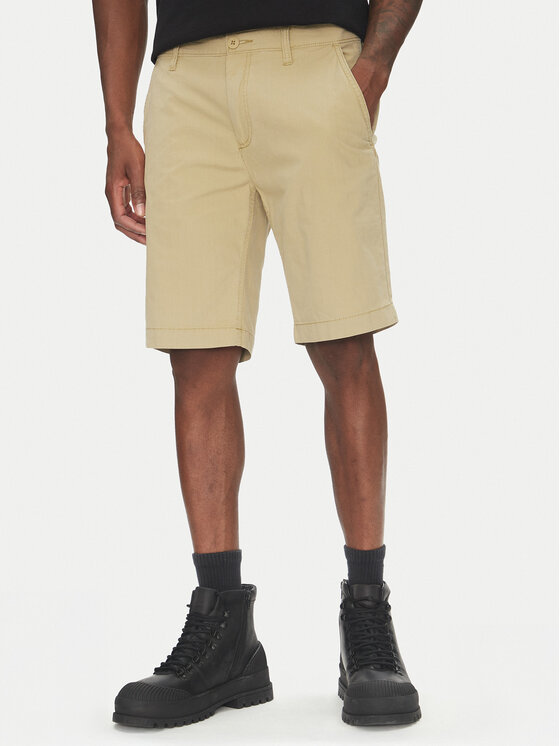 Timberland Szorty materiałowe TB0A5U2K Beżowy Regular Fit