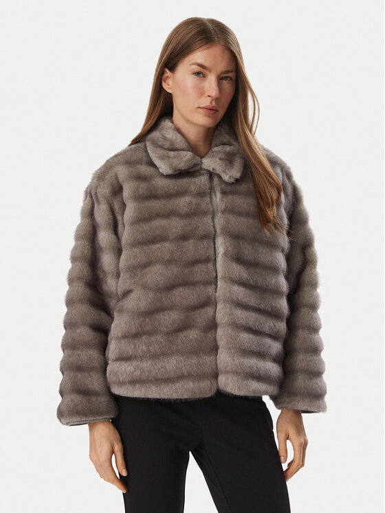 Marella Futro Emme by Marella Agio 2625456031 Szary Regular Fit