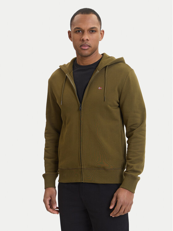 Napapijri Bluza Balis NP0A4HHV Zielony Regular Fit
