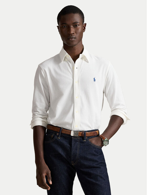 Polo Ralph Lauren Koszula 710654408003 Biały Regular Fit