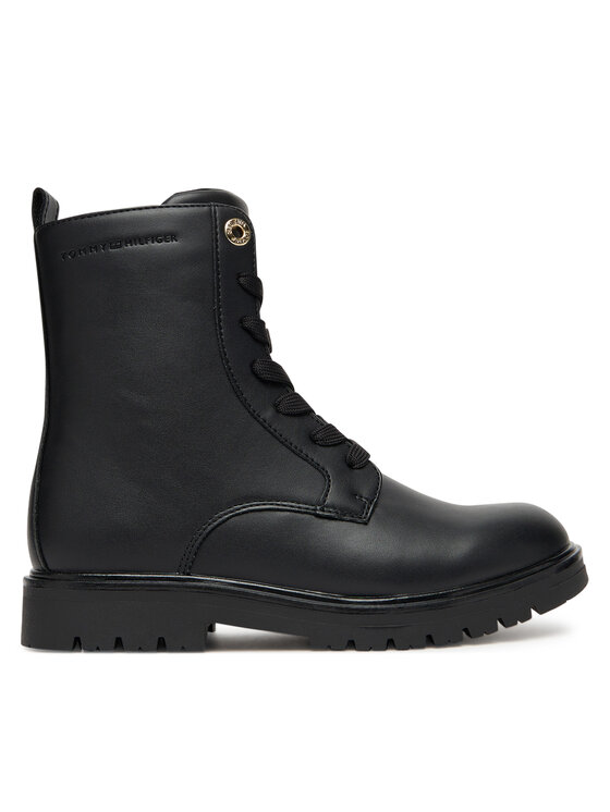 Tommy Hilfiger Trapery Lace-Up Bootie T3A5-34012-1355 D Czarny