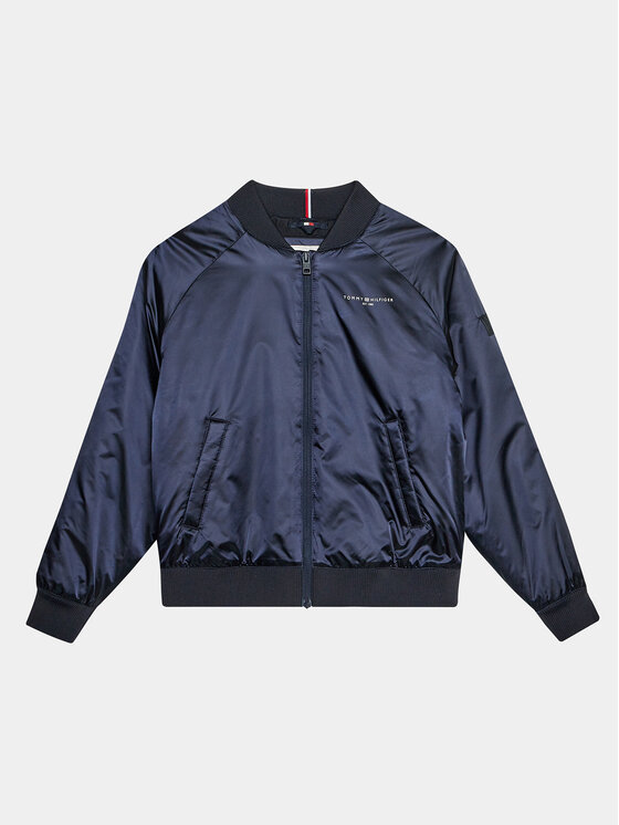 Tommy Hilfiger Kurtka bomber KG0KG07829 D Granatowy Oversize