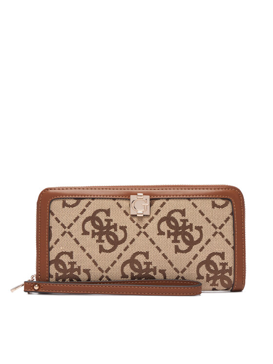 Guess Portfel Audrey Logo Slg SWJG97 55146 Brązowy