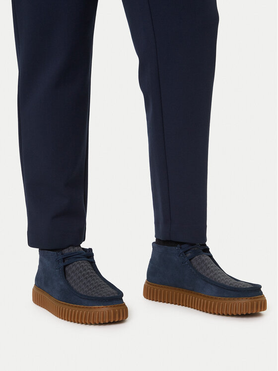 Clarks Trzewiki Torhill Hi 26183427 Granatowy