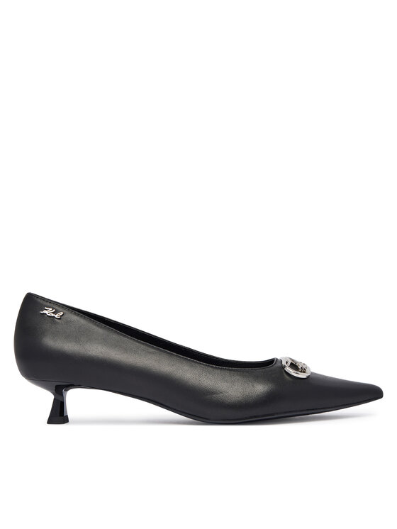 KARL LAGERFELD Czółenka Pasha Signia KL30121 Czarny