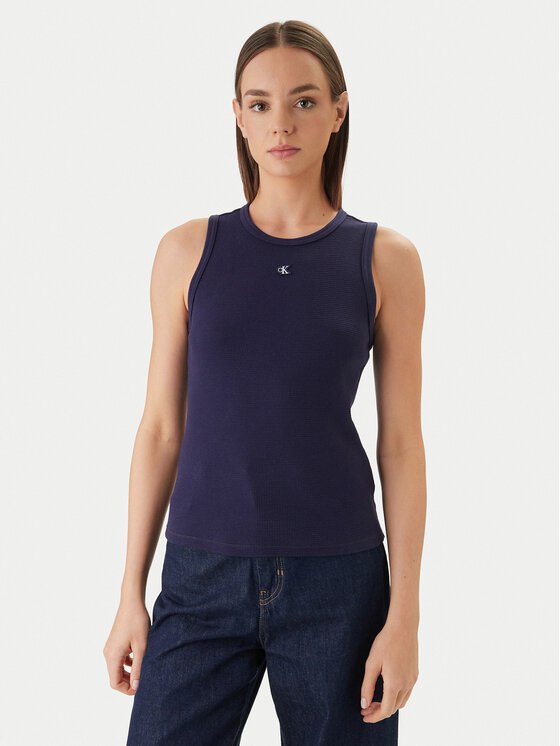 Calvin Klein Jeans Top LV047F232G Fioletowy Slim Fit