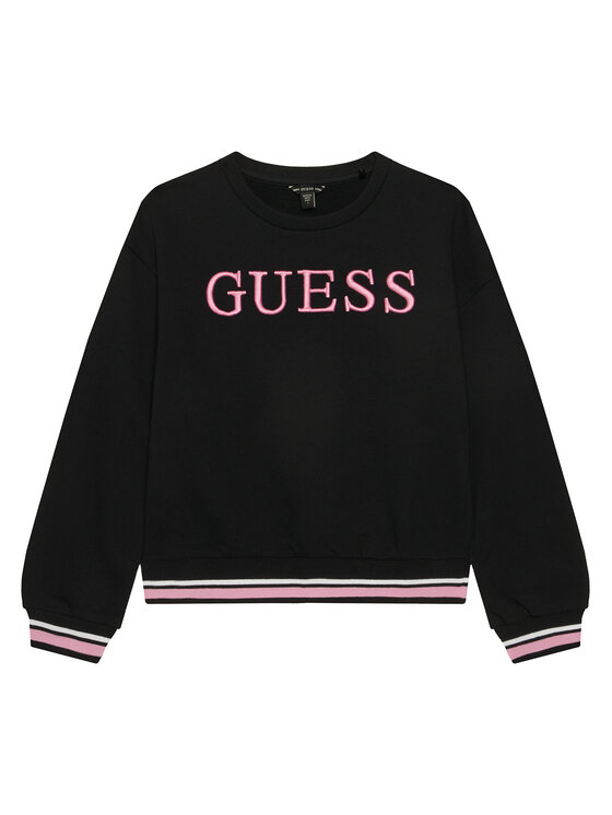 Guess Bluza J6RQ01 KAD74 Czarny Regular Fit