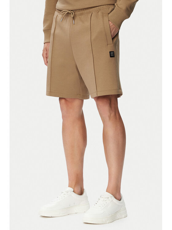 HUGO Szorty sportowe Dimacshort 50562844 Beżowy Regular Fit