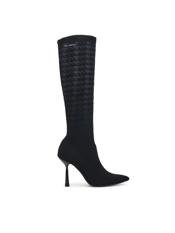 KARL LAGERFELD Kozaki Pandara KL31390 Czarny