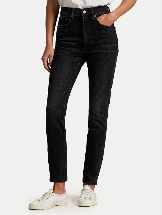 Polo Ralph Lauren Jeansy 211969406001 Czarny Super Slim Fit