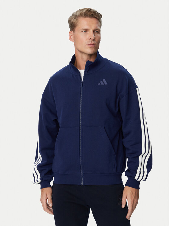 adidas Bluza Adidas Kit 3-Stripes KW2356 Niebieski Regular Fit