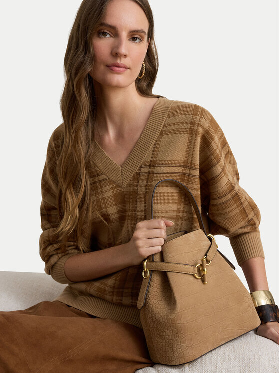 LAUREN RALPH LAUREN Torebka 431P18459001 Brązowy jasny