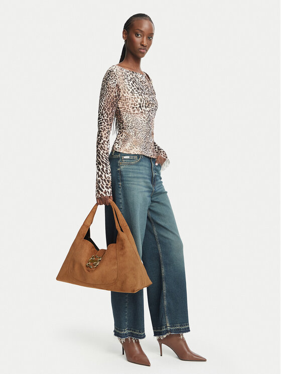 Just Cavalli Torebka Iconic Snakes 81RA4BB1 ZSE74 Brązowy
