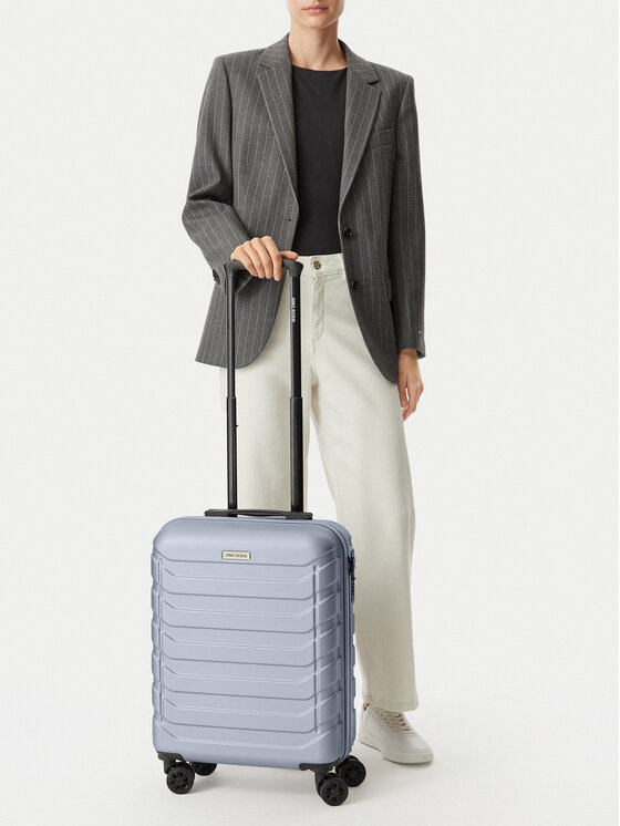 GINO ROSSI Walizka kabinowa CEO-GIN-S-003-05-SILVER3 Srebrny