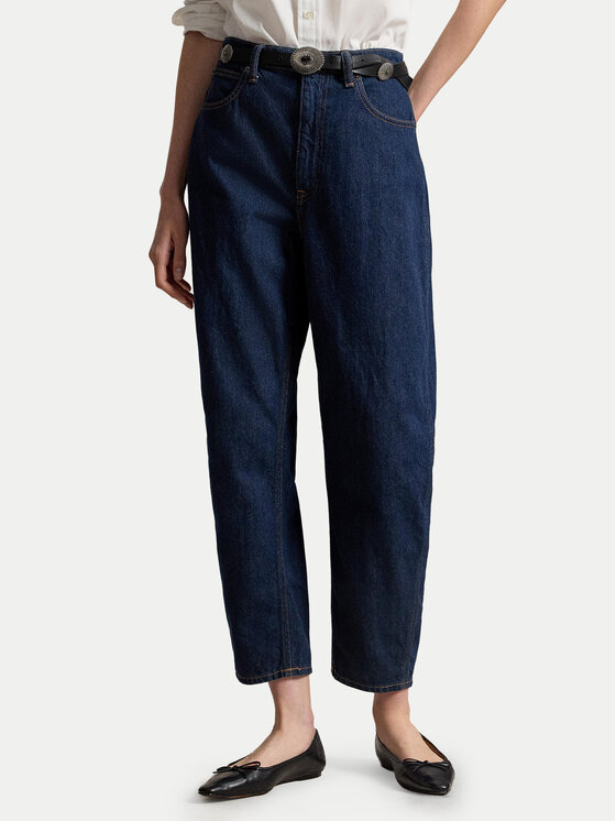 Polo Ralph Lauren Jeansy 211B29852001 Granatowy Mom Fit