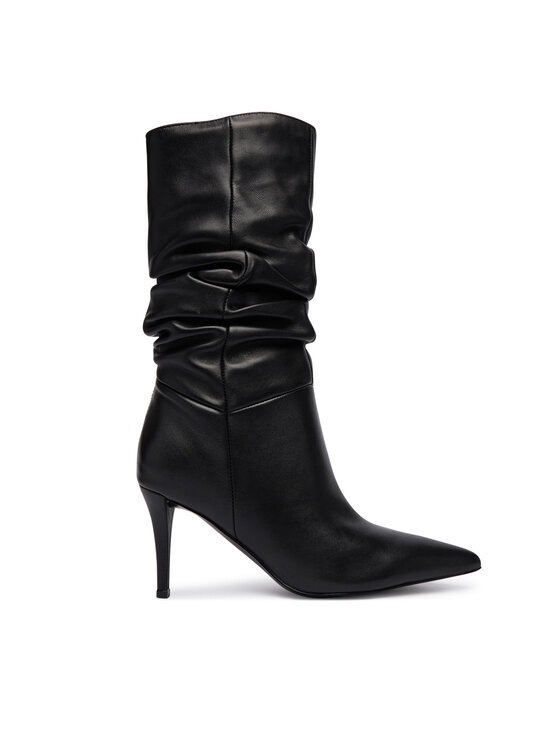 Guess Botki FLFCRL LEA11 Czarny