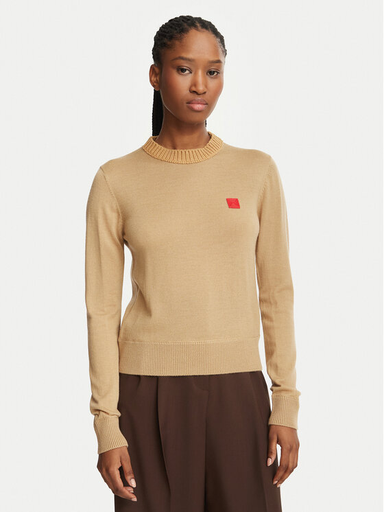 MAX&Co. Sweter 2626366043200 Brązowy jasny Regular Fit