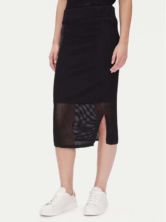 DKNY Spódnica ołówkowa P5BRAV85 Czarny Slim Fit