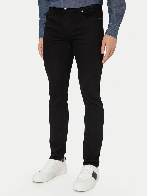 Guess Jeansy M6YAN1 D1486 Czarny Skinny Fit