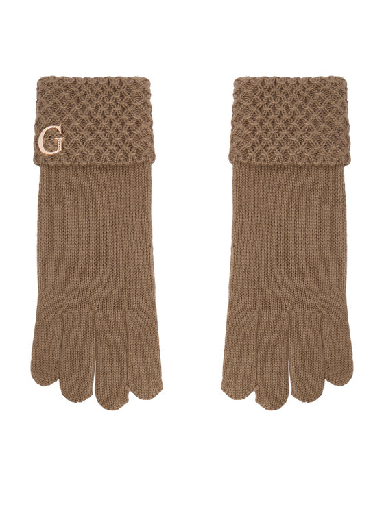 Guess Rękawiczki AW5649 WOL02 Beżowy ciemny