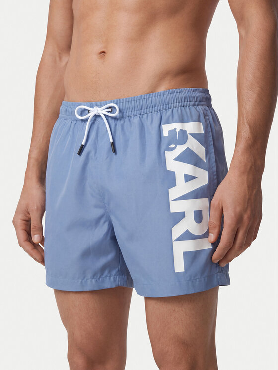 KARL LAGERFELD Szorty kąpielowe A1M46013 Niebieski Regular Fit