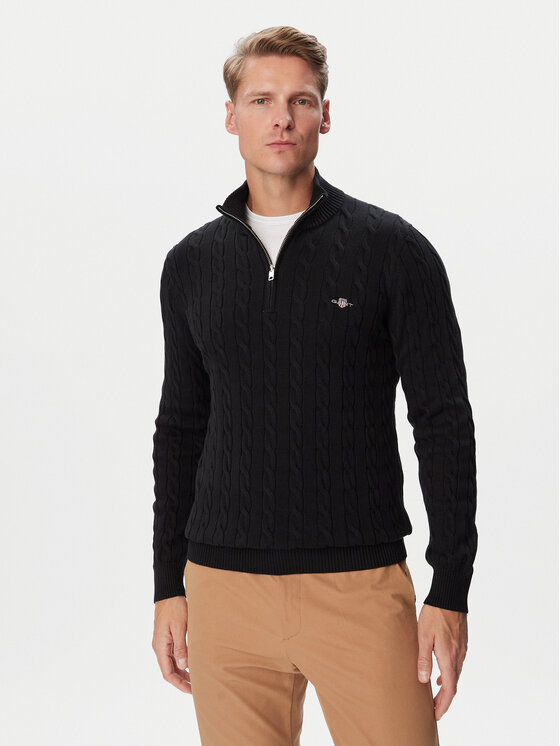Gant Sweter 8050603 Czarny Regular Fit