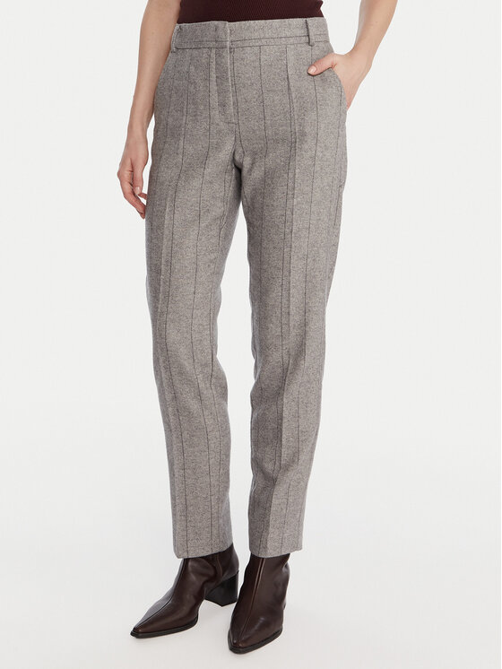 MAX&Co. Spodnie materiałowe Svenzia 2526136094200 Szary Slim Fit