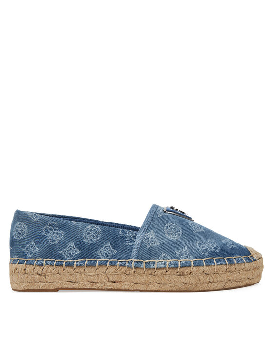 Guess Espadryle FLJDNN DEN14 Niebieski