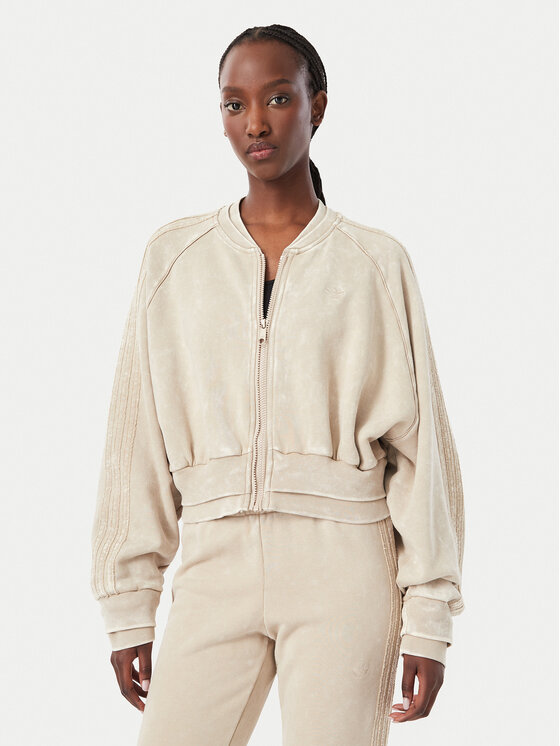 adidas Bluza Sst Double Layered Cropped Track Top KT2228 Beżowy Regular Fit