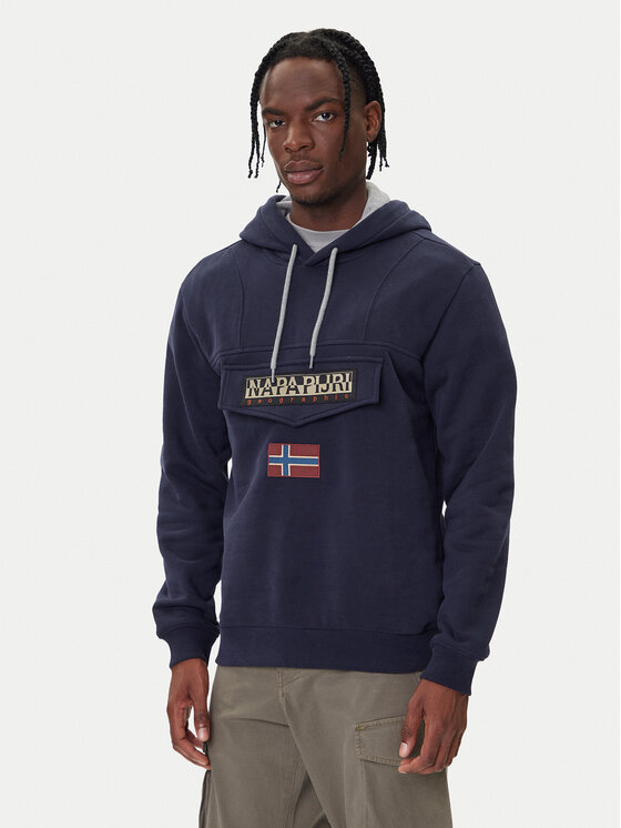 Napapijri Bluza Burgee Wint 4 NP0A892T Granatowy Regular Fit