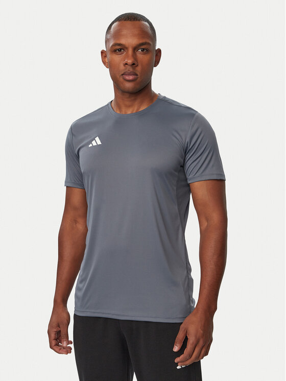 adidas Koszulka techniczna Adizero Essentials Running KT4840 Szary Slim Fit
