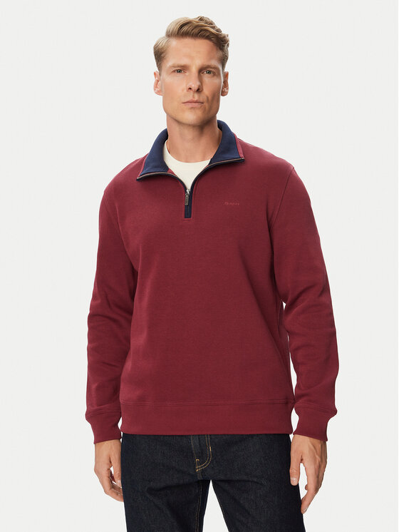 Gant Sweter 2067160 Bordowy Regular Fit