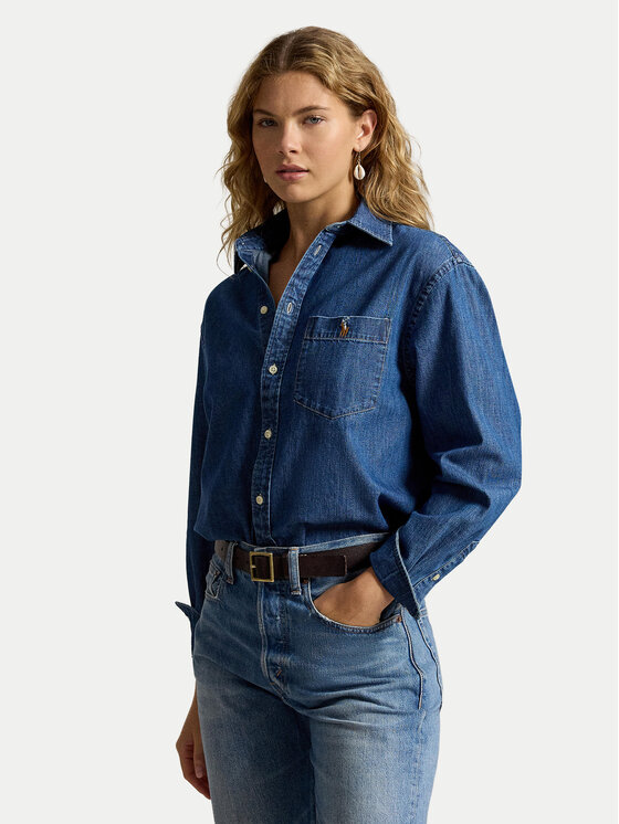 Polo Ralph Lauren Koszula jeansowa 211B17146001 Niebieski Regular Fit