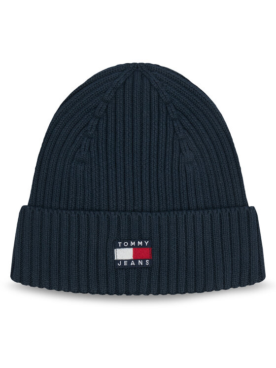 Tommy Jeans Czapka Tjm Heritage Core Beanie AM0AM13669 Granatowy