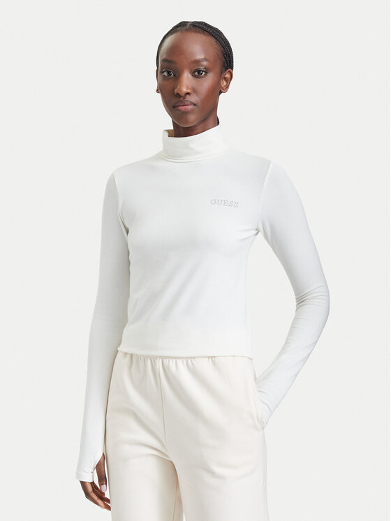Guess Bluzka V6BP11 K6907 Kremowy Slim Fit