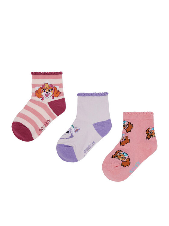 Paw Patrol Skarpety długie CEO-ACCCS-AW26-108PAW(3-PACK) Różowy