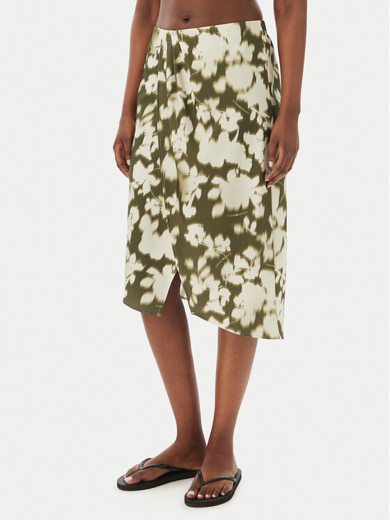 Emporio Armani Spódnica plażowa EW003396 AF20248 F7149 Zielony ciemny Regular Fit