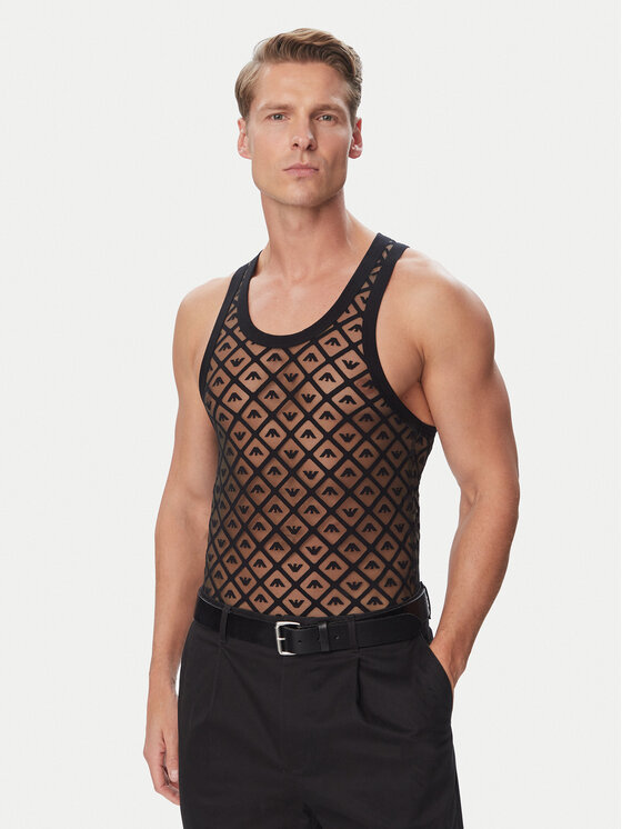 Emporio Armani Underwear Tank top EM002156 AF25049 FC041 Czarny Slim Fit