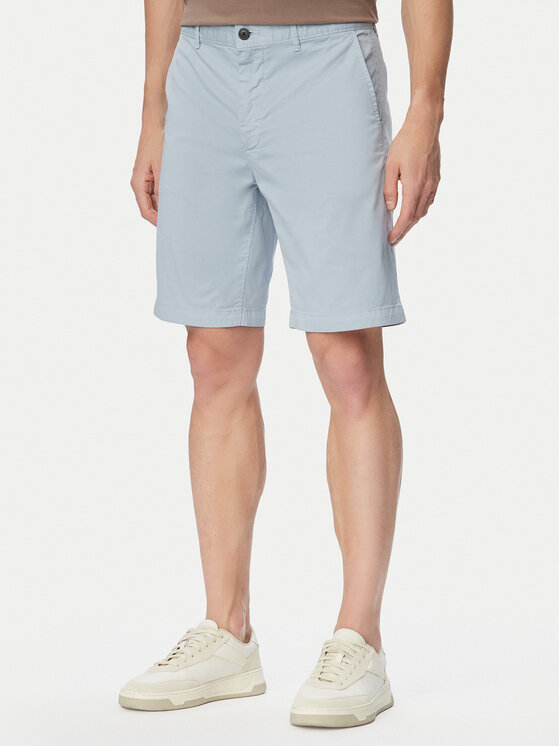 BOSS Szorty materiałowe 50536723 Niebieski jasny Slim Fit