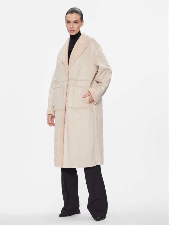 Marc Aurel Kożuch 5496 1000 93142 Beżowy Loose Fit