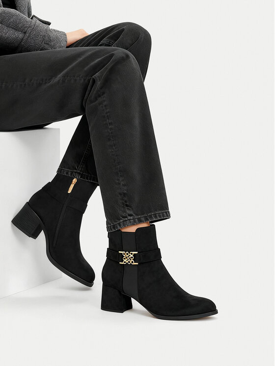 Nine West Botki CEO-NIBAL-01 Czarny