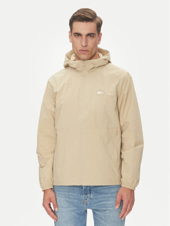 Tommy Jeans Wiatrówka Chicago DM0DM21393 Beżowy Regular Fit