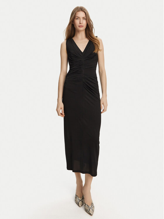 Marella Sukienka koktajlowa Harald 2513621022 Czarny Slim Fit