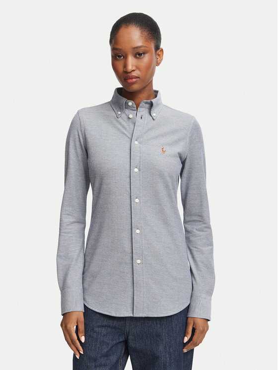 Polo Ralph Lauren Koszula 211924258504 Granatowy Slim Fit