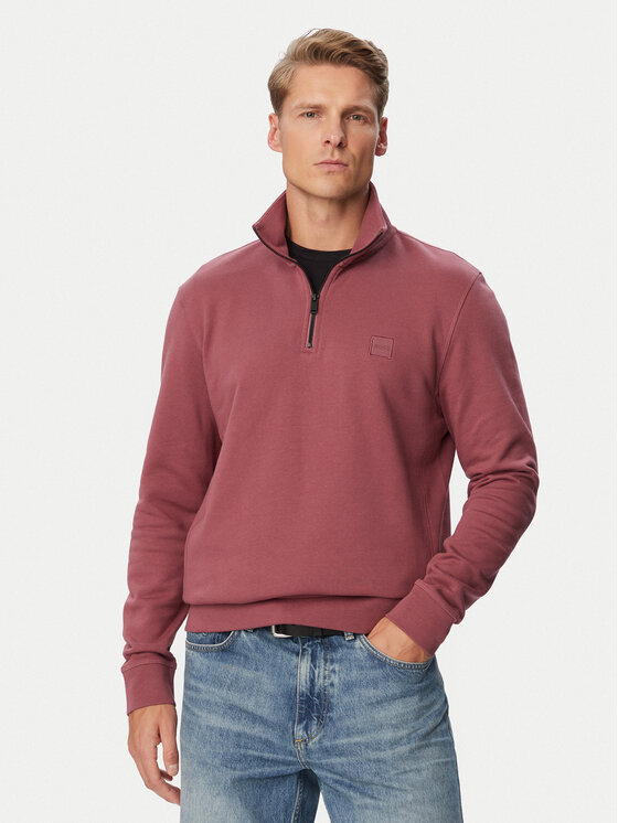 BOSS Sweter Zetrust  50468926 Czerwony Regular Fit