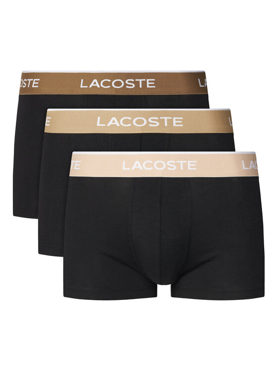 Lacoste Komplet bokserek 5H1297 Czarny Regular Fit
